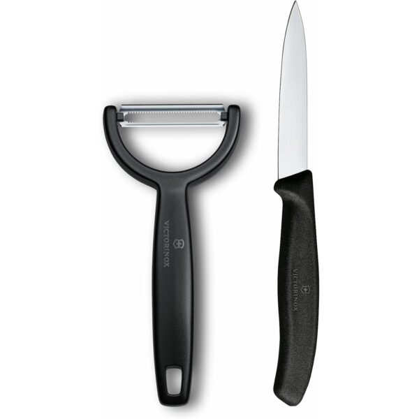victorinox swiss classic gemuesemesser sparschaeler set Victorinox Swiss Classic Gemüsemesser & Sparschäler Set, Schwarz