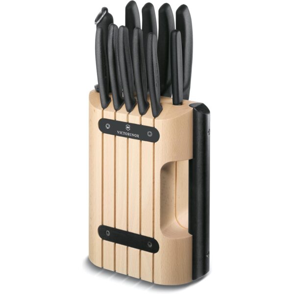 Victorinox Swiss Classic Messerblock mit Inhalt, 11-teilig, Buchenholz