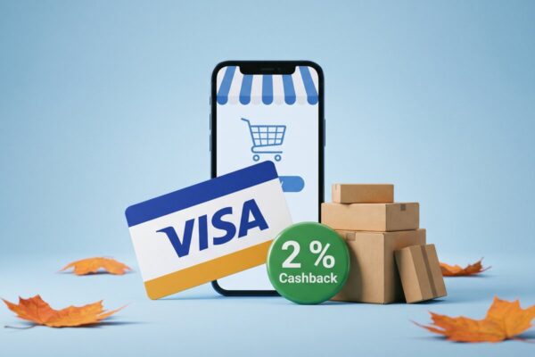 VISA 2% Cashback auf Online-Zahlungen im Herbst 2026
