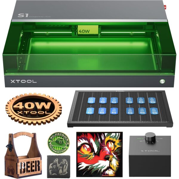 xtool s1 40w laser graviermaschine basic kit xTool S1 40W Laser Graviermaschine Basic Kit