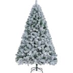 Yaheetech 183 cm künstlicher Weihnachtsbaum mit Schnee