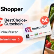 YouGov Shopper App: 5€ BestChoice-Gutschein für den ersten Einkaufsscan