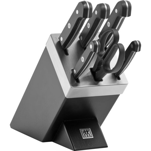 ZWILLING Gourmet selbstschärfender Messerblock 7-teilig Schwarz