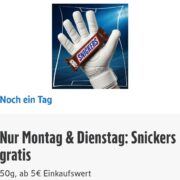 Edeka App: gratis Snickers ab 5,00€ MEW am 29. & 30.06.2026