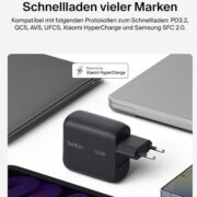 Belkin BoostCharge USB-C GAN Ladegerät 100W mit einklappbarem Stecker (Schwarz oder Weiß) je 19,99€ statt 33,72€