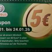5€ Rabatt bei Globus ab 80€ MEW