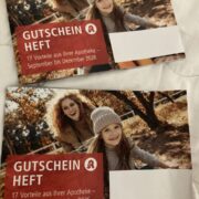 Kostenloses Gutscheinheft in der Apotheke: 17 Coupons für Proben und Muster
