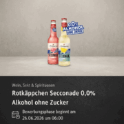 Vorschau ab 26.06. " Rotkäppchen" Secconade 0,0% komplett gratis testen beim REWE Produkttest