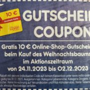 Netto 10€ Online-Shop-Gutschein für Kauf einer Nordmann-Tanne vom 24.11.-02.12.2023 für 14,99€