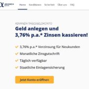 Advanzia Tagesgeldkonto Geld anlegen und 3,76% p.a.* Zinsen kassieren!
