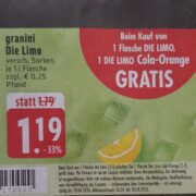 Edeka: Kaufe 1 Granini Die Limo, erhalte eine Die Limo Cola-Orange gratis
