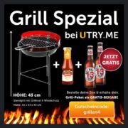 gratis Grill Werder Ketchup und 2x Bier zu Bestellung bei Utryme