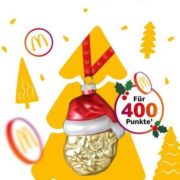 Limitierte Mc. Donald's Weihnachtskugel geschenkt für App Nutzer