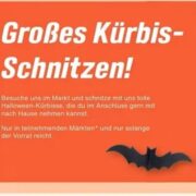toom: Kürbis schnitzen für Kinder kostenlos am 24.10.