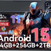 TABWEE W90 Android-15-Tablet mit 11 Zoll, 256 GB und LTE