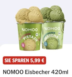 1+1 Nomoo Eis bei Hit mit der App