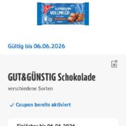 Gratis: Edeka südbayern App Coupon Schokolade