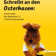Wer möchte gerne Post vom Osterhasen bekommen?