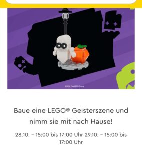 LEGO Store: Geisterszene bauen und mitnehmen (28./29.10.)