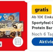 Gratis Sportyfeel Creamy Protein Bar (ab 10 Euro Einkaufswert) in der Lidl App! Evtl. personalisiert