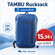 TAMBU wasserdichter Rucksack Anik – 22 l oder 28 l