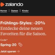 20% Frühlingsrabatt bei Zalando