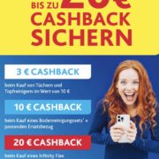 bis zu 20€ Cashback auf Vileda Produkte