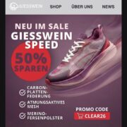 50% Rabatt Final Sale Giesswein Speed Laufschuhe Merinowolle