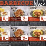preiswert schlemmen Bauernfrühstück Mittagessen Eis bei XXXLutz Barbecue-Wochen