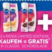 2 Nivea Limited Edition kaufen,- 1 Tafel Kaufland Schokolade gratis dazu