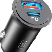 INIU Zigarettenanzünder, 12V USB C Adapter 60W Auto PD & QC 3.0 Kfz Ladegerät