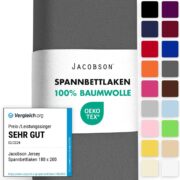 Jacobson Jersey Spannbettlaken (180x200-200x200 cm) für 11€