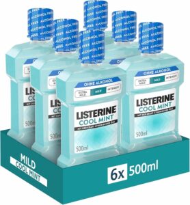 LISTERINE Cool Mint Mild im 6er Pack: 3 Liter für 14,34 €