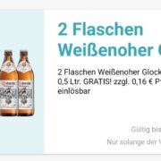 Gratis 2 Flaschen Weißenoher Glocken in der Logo App