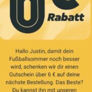 6€ Lieferando Gutschein ab 12€ Bestellwert