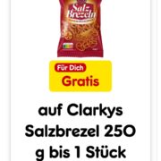 Clarkys Salzbrezeln 250g gratis mit der Netto App (indiv.)