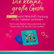 Lindt Mini Pralinés gratis per Post verschicken beim Kauf von Lindt Mini Pralinés