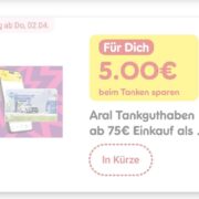 Vorankündigung: Netto Tankguthaben bei Aral über 5 € ab 02.04.