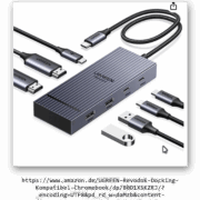 UGREEN Revodok Pro 207 10Gbps USB C Hub 2HDMI 4K@60Hz Docking Station
