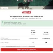 20€ Guthaben (1.000 Punkte) bei Abschluss von Otto UP für 9,90€ (personalisiert)
