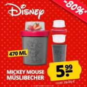 Disney Mickey Mouse Müslibecher to go 470 ml für nur 5,99 €