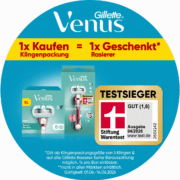 Gillette Venus: Klingen kaufen – Rasierer gratis sichern bei DM