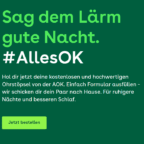 Gratis Ohrstoepsel bei der AOK