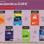 Rewe-Kartenwelt: Spart bis zu 15% auf ausgewählte Geschenkkarten