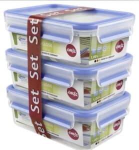 EMSA Clip & Close Frischhaltedosen-Set  3-teilig 1,2l für  11,99€(statt 18,39€)