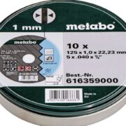 Metabo 10 Stück  Trennscheiben SP 125 x 1,0 x 22,23 Inox für 6,98€(statt 10,98€)