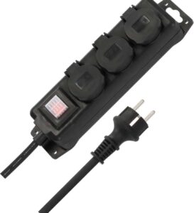 Brennenstuhl Steckdosenverteiler IP44 3-Fach in schwarz für 9,45€(statt 14€)