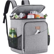 Lifewit Kühlrucksack 26L für 34 Dosen, isolierte Kühltasche in Grau für 28,79€