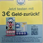 o.b.® Tampons: Geld-zurück-Aktion bis 3 € ab 15.09.2026