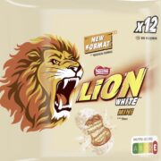 Nestlé LION White Minis ,ein Beutel mit 12 Knusper-Schokoriegel mit weißer Glasur, Karamell-Füllung und Crispy Waffel,237,6g für 3,03€(statt 4,79 €)